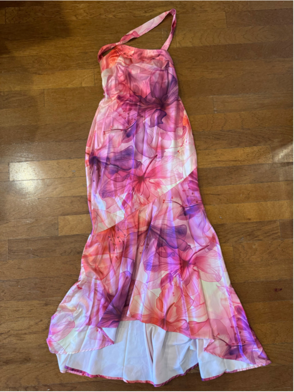 Women's Hello Molly One Shoulder Floral Dress Size 4 Pink Purple
